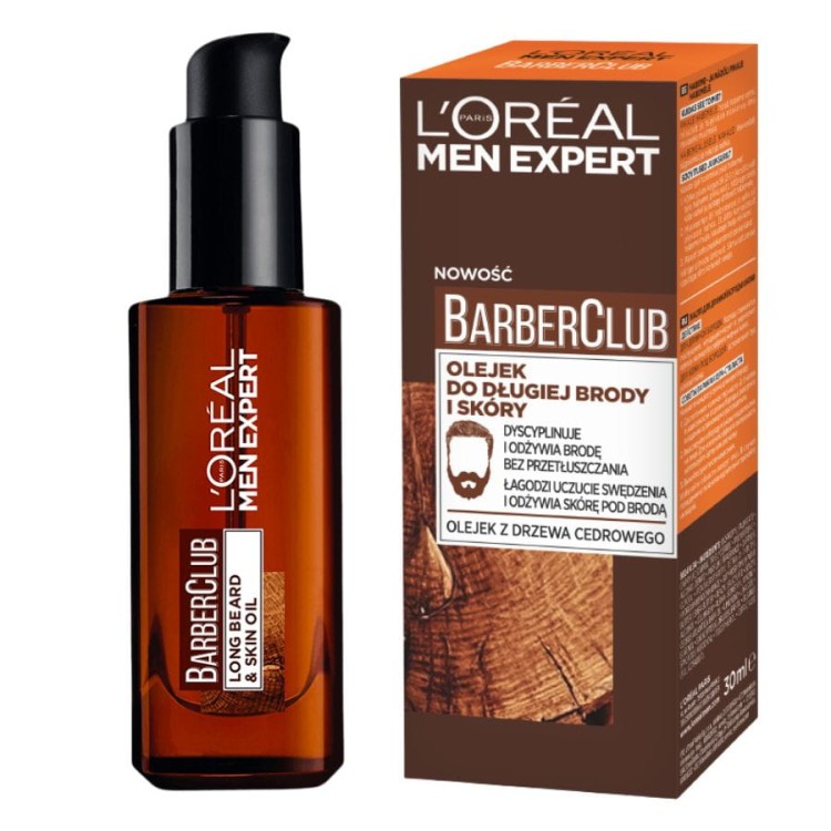 cosmen.pl L’Oréal Men Expert Barber Club Olejek do długiej brody i skóry 30 ml.jpg