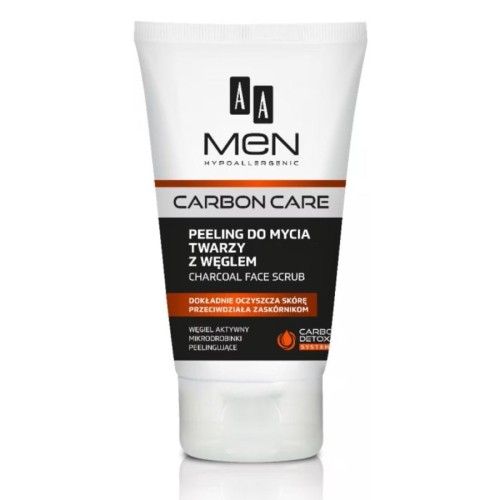 cosmen.pl AA Men Carbon Care Peeling do mycia twarzy z węglem aktywnym 150ml.jpg