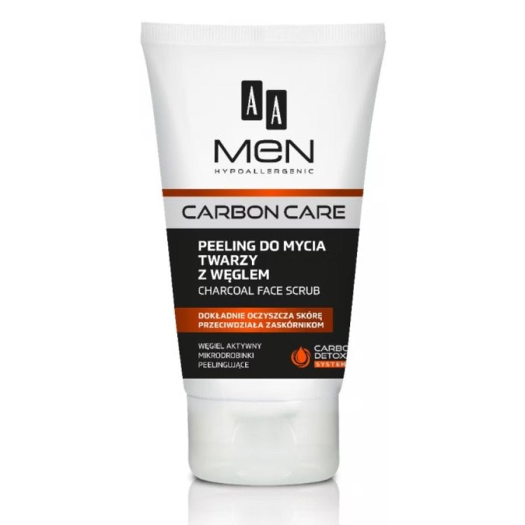 cosmen.pl AA Men Carbon Care Peeling do mycia twarzy z węglem aktywnym 150ml.jpg