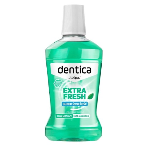 cosmen.pl TOŁPA Dentica Extra Fresh Płyn do płukania jamy ustnej miętowy 500 ml.jpg
