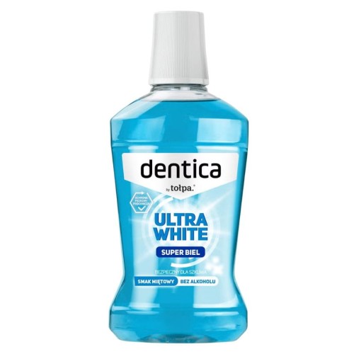cosmen.pl TOŁPA Dentica Ultra White Płyn do płukania jamy ustnej wybielający miętowy 500 ml.jpg