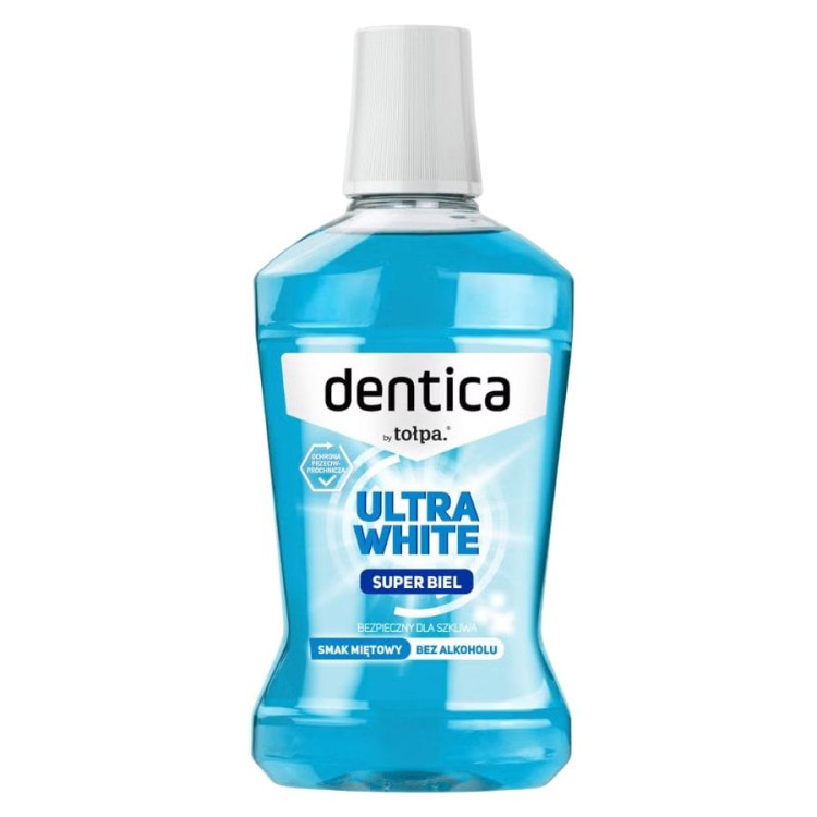 cosmen.pl TOŁPA Dentica Ultra White Płyn do płukania jamy ustnej wybielający miętowy 500 ml.jpg