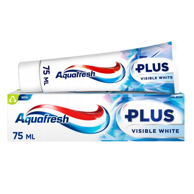 cosmen.pl AQUAFRESH Plus Pasta do zębów wybielająca Visible White 75 ml.jpg