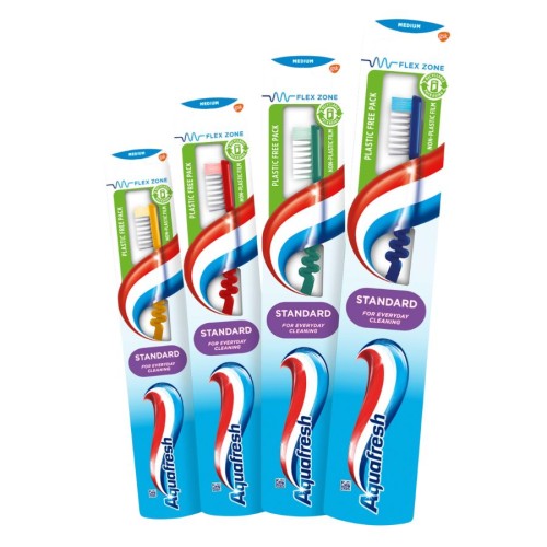 cosmen.pl Aquafresh Szczoteczka do Zębów Standard Medium 1 szt. Mix kolorów.jpg