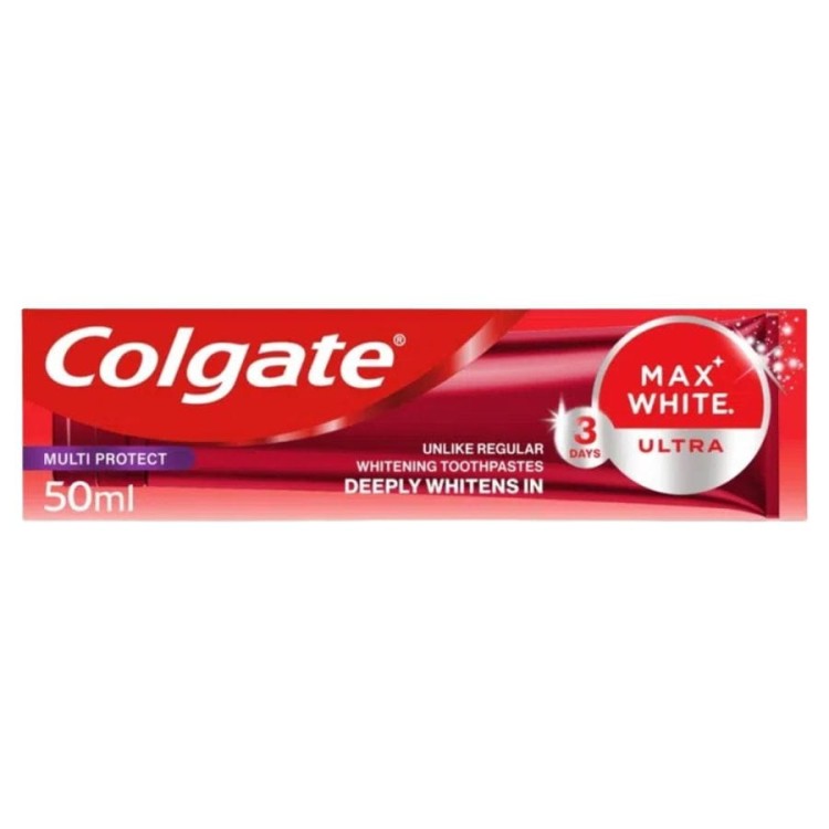cosmen.pl Colgate Max White Ultra Multiprotect Pasta do zębów wybielająca 50 ml.jpg