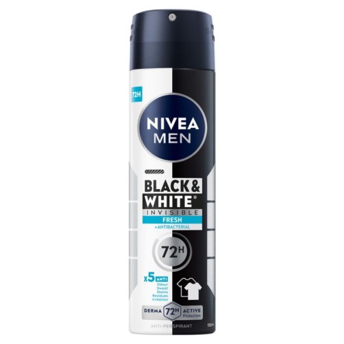 cosmen.pl NIVEA MEN Antyperspirant w sprayu Invisible Black &amp; White Fresh 150 ml.jpg